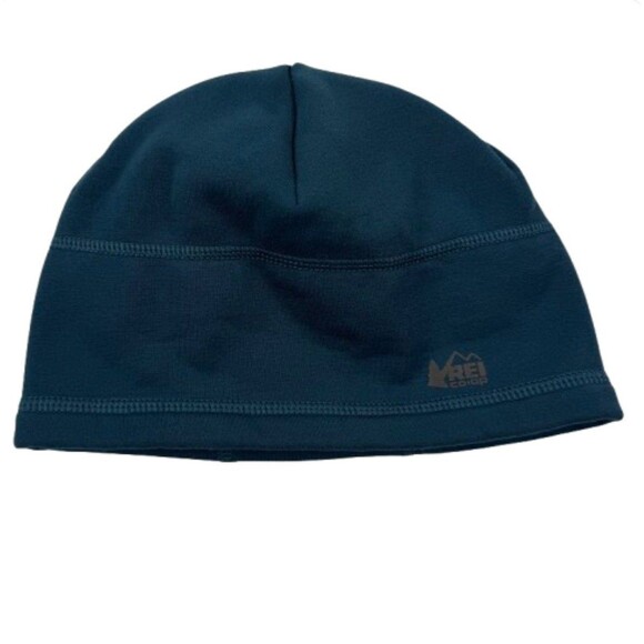 REI Co-op Polartec Power Stretch Fleece Beanie Hat Blue Unisex One Size - Picture 1 of 7